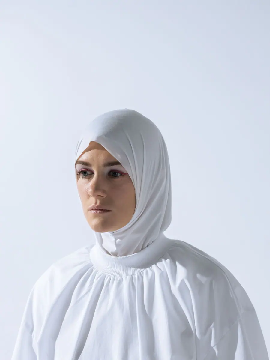 Hijab Voal Segi Empat warna Putih — foto 1