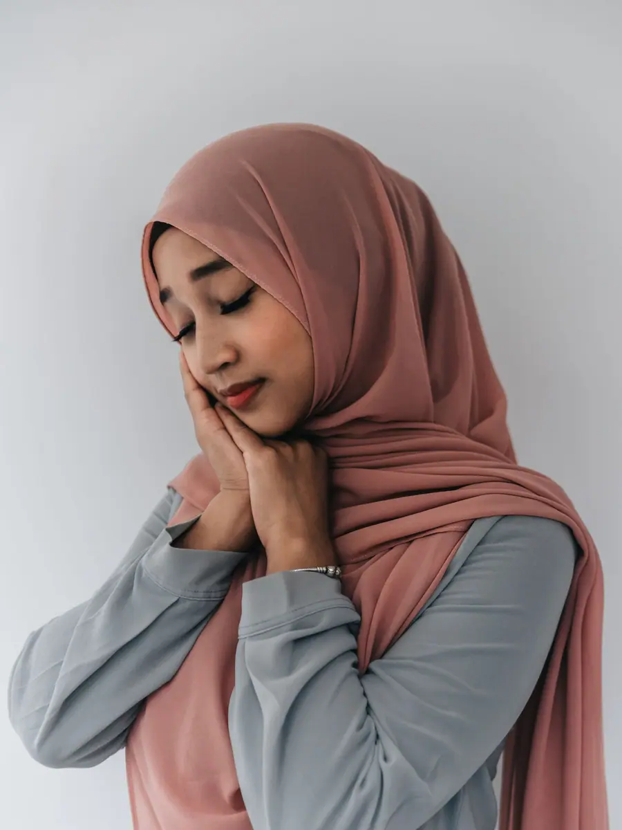 Pashmina Ceruti warna Mawar tua — foto 1